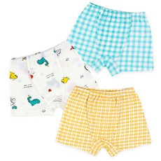 Maykids 迷你恐龍系列童款印花棉質彈力四角內褲 3件組