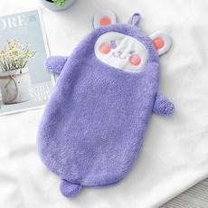 트레이드미 다용도 고리 핸드 타올 타입 02 45g, 퍼플, 1개