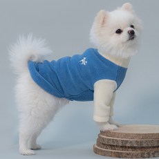 도그아이 강아지 스판 후리스, 1개, 블루