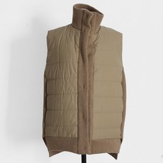 女款針織拼接保暖鋪棉背心