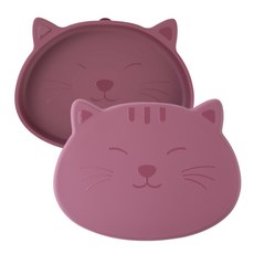 mommy's table 輔食餐盤, 酒紅色, 餐盤+蓋子, 1組