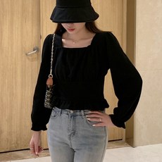 LUNA GIRL 女款Ronity方領上衣 L24FBL072309