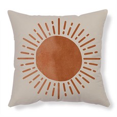 Homeflow 沙漠村莊暖色調藝術抱枕套 不含枕芯