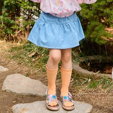 LILIPURRI 女童透氣青年布荷葉邊裙