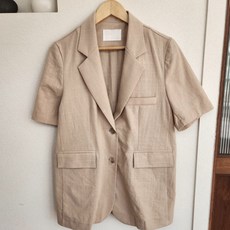 디아미뇽 여성용 웬즈 오버핏 썸머 코튼 반팔 자켓