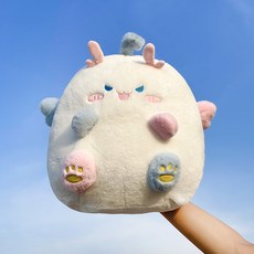 순잠 말랑말랑 미니 유니콘 애착인형, 화이트, 1개
