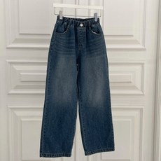 女童 SM2 日常寬版牛仔褲