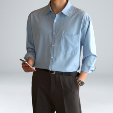 EV CLOSET 李滉FNC 男士防皺大尺碼基本款襯衫 6112-