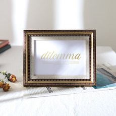 Bom Mir 歐式復古風室內裝飾桌上型相框, 1個, 古典金