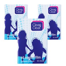 Clean&Clear 可伶可俐 吸油面紙, 60張, 3盒