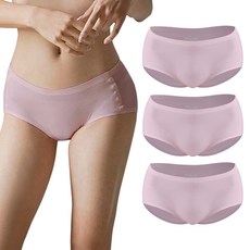 파란 퓨징 모달 심리스 누디 통기성 삼각 팬티 3p