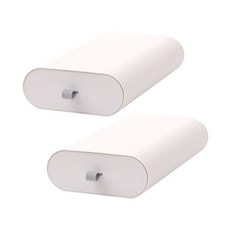마켓플랜 마카롱 슬라이딩 서랍 소 2p + 접착테이프 2p, 화이트, 1단