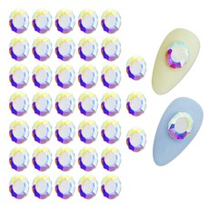 메이브라운 네일 대용량 미러스톤 8 x 10 mm, AB, 40개