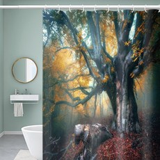Karis 神秘森林浴室浴簾 A05 100 x 180 cm, 1個