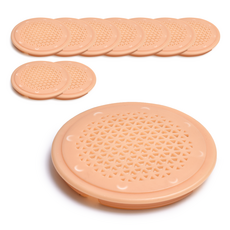 把手世界罐子通風蓋 橡木, 10個