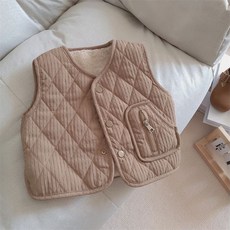 Uvely 兒童 A-briver 雙面絎縫保暖內裡刷毛背心