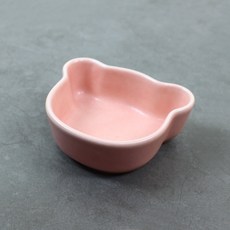 Dalsogum 韓國製陶瓷熊熊冰淇淋甜點碗 小, 粉紅色, 1個