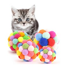 HAMATE 貓的彩色玩具泡泡球 3 件套, 混色, 1套