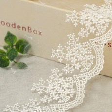 水霧歐根紗蕾絲 180公分, 1入, 自然原色