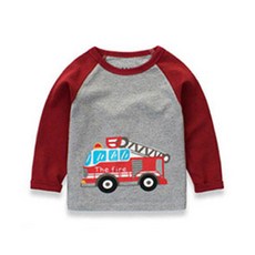 The Merci 孩童汽車圖案長袖T恤