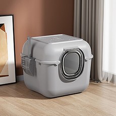 Gaekwacheonsun Red Puppy 貓用 Caroe 貓砂盆, 1個, 時尚灰