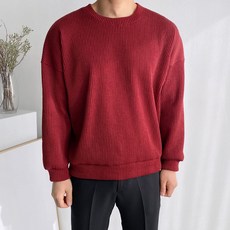 MEOSIDDA 寬鬆版型羅紋針織衛衣