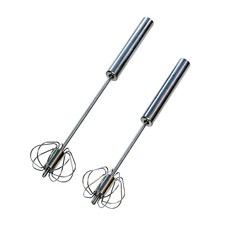 旋轉不鏽鋼打蛋器 2件組, 單一顏色, 1套