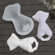 馬甲造型石膏芳香劑用矽膠模具 2件組, 單色