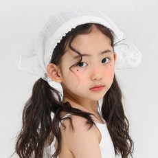 로로샤 여아용 레이스 두건 헤어밴드