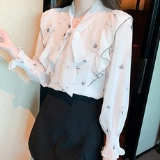 포플러앤씨 홉킨스 프릴 블라우스