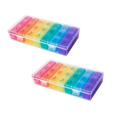 I LUV HOME 一週日期圖示藥盒, 2套