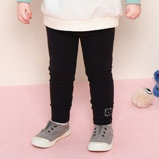 mollimelli 兒童款Molly Baby小熊刺繡內搭褲