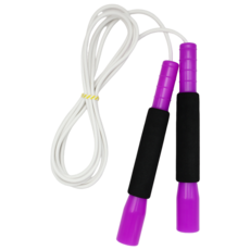 JFROPE 海綿高速跳繩, 紫色 + 白色繩, 1個