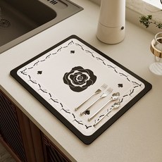 簡約廚房吧台立式吸水防潑水墊 5, 1個, 混合顏色