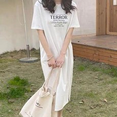 레몬소울 니센 프린팅 반팔 원피스 빅사이즈 포함