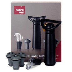 vacu vin 葡萄酒真空器+瓶塞 3入+開瓶器組, 混色, 1組