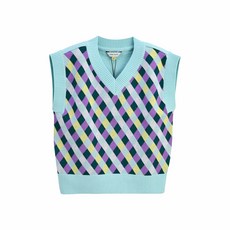 CURLYSUE 格子開襟背心C221VEG52P