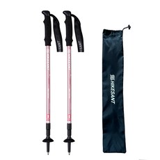 HIKESANT Hero 1版超輕量登山杖, 珊瑚粉, 2支