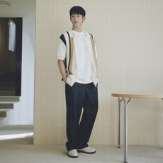 Mind Bridge 男款直條紋短袖開襟衫 MXCD3102