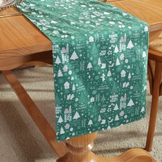 Maket Gamseong 聖誕桌旗, W 200cm x D 30cm, 綠色