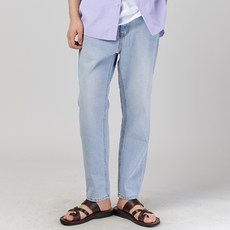 하이후 남성용 테이퍼드 크롭핏 데님 팬츠 HZ2004