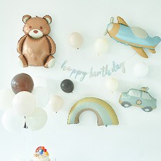 PARTYHAE 生日派對氣球套組 B, 07 熊熊朋友, 1套