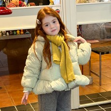 兒童C荷葉邊短版羽絨外套