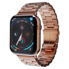 miaK Apple Watch金屬錶帶 42/44/45mm適用, 玫瑰金