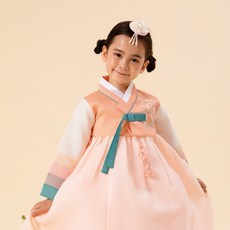 嬰兒絲綢女孩 Agapopo 韓服套裝