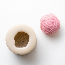 毛線球蠟燭矽膠模具 1孔 小 2入, 單一顏色