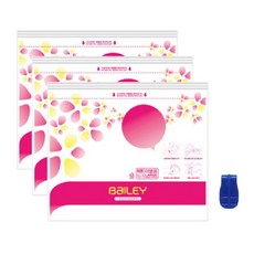 Bailey 棉被壓縮袋 大 90 x 78 cm 3入 + 拉鍊夾組, 1套