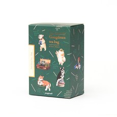 GONGDREEN 狗狗造型茶標伯爵茶三角茶包, 1.2g, 6包, 1盒