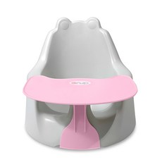 아르브 슈퍼플러스 아기의자 + 트레이 세트, 라이트그레이(아기의자), 핑크(트레이)