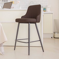 가구느낌 시엘 바체어, 브라운/블랙, 2개